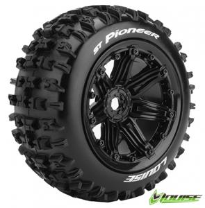 Tires & Wheels ST-PIONEER 1/8 Truck (Beadlock) Black (2)