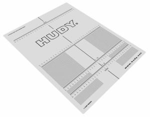 Hudy Decal for Set-Up Board (1/10 & 1/8 On-Road) 108210