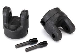 Traxxas Yokes, transmission (2)/ 4x15mm screw pins (2) TRX8658
