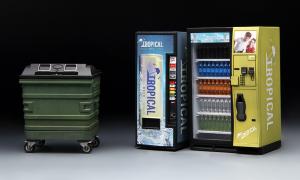 1:35 Vending Machine & Dumster Set