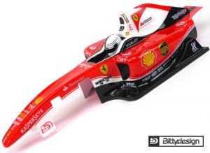 F1 'Type-6C' 1/10 clear body Light weight