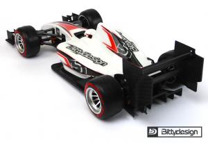 F1 'Type-6C' 1/10 clear body Light weight