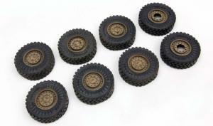 1:35 U.S.Cougar 6x6 MRAP Resin Wheel Set