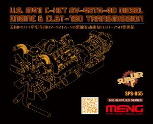 1:35 U.S.M911 C-HET 8V-92TA-90 Diesel Engine & CLBT-750 Transmission(resin)