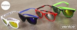 Venice Collection, White 'Savana' Sunglasses
