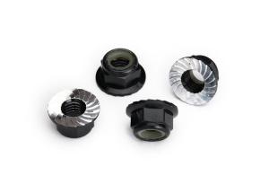 Traxxas Lock Nut Flanged M5 Alu Black (4) TRX8447A