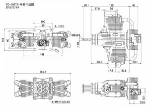 FG-100TS Twin 4-Cycle Gas Engine