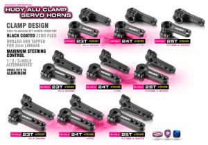 Alu Clamp Servo Horn Futaba Savox 3-hole 25T