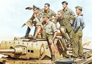 1:35 Rommel & German tank crew, DAK