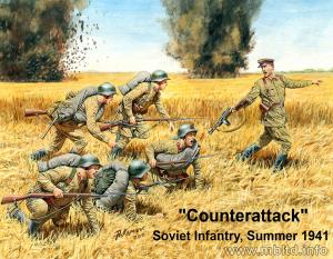 1:35 Counterattack, Soviet infantry, Summer 41