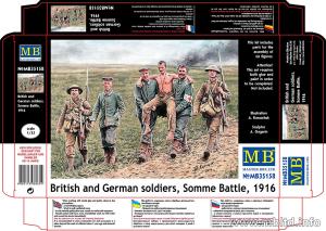 1:35 British and German soldiers, Somme Battle