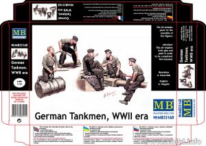 1:35 German tankmen, WWII era