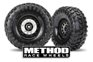 Traxxas Wheels Method 105 Charcoal Grey 2.2" SC (2) TRX8171A
