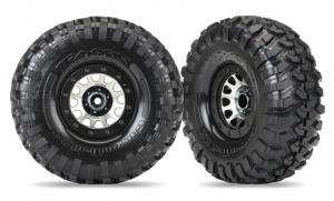 Traxxas Tires & Wheels Canyon Trail/Method 105 Black Chrome 2.2" (2) TRX8172
