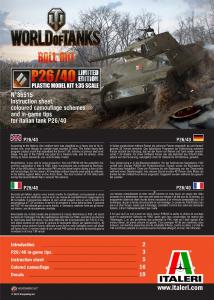 Italeri 1/35 World of tanks P26 / 40 LIMITED ED.