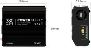 SKY RC Power Supply 16A/380W 24VDC 100-240V