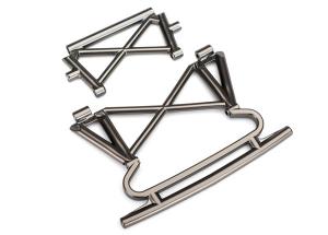 Traxxas Bumper Front and Support Satin Chrome TRX8535X