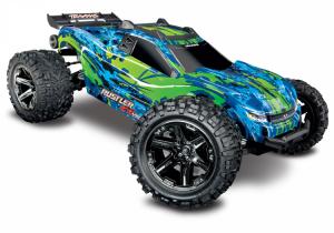 Traxxas Rustler 4x4 VXL 1/10 RTR TQi TSM Vihreä ilman akkua ja laturia TRX67076-4-GRN