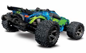 Traxxas Rustler 4x4 VXL 1/10 RTR TQi TSM Vihreä ilman akkua ja laturia TRX67076-4-GRN