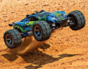 Traxxas Rustler 4x4 VXL 1/10 RTR TQi TSM Vihreä ilman akkua ja laturia TRX67076-4-GRN