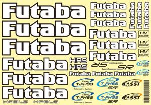 Futaba Decal Sheet for car 18x28cm