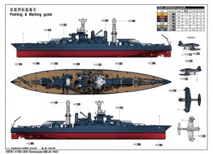 Trumpeter 1:700 USS Tennessee BB-43 1941