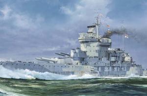 Trumpeter 1:700 HMS Warspite 1942