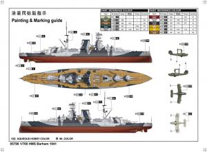 Trumpeter 1:700 HMS Barham 1941