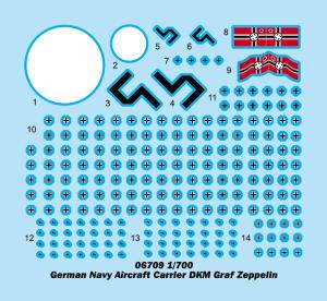 Trumpeter 1:700 German Carrier DKM Graf Zeppelin