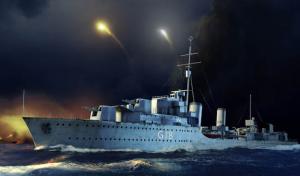 1:350 HMS Zulu Destroyer 1941