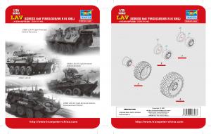 Trumpeter 1:35 LAV Series 8x8 tires 325/85/R16 XML