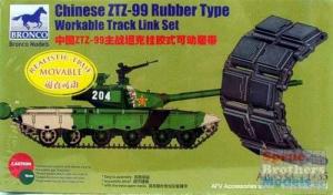 1:35 Chinese Type 99 MBT Rubber Type Workable Tracks
