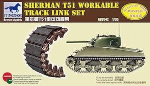 1:35 Sherman T51 Workable Track Link Set