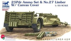 1:35 25pdr Ammo set&No.27 Limber w/Canvas Cover
