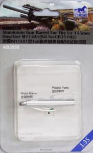 1:35 Aluminum Barrel for US 155mm Howitzer M114A1 (Bronco)