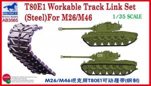 1:35 T-80E1 Workable Tracks(Steel) for M26/M46 
