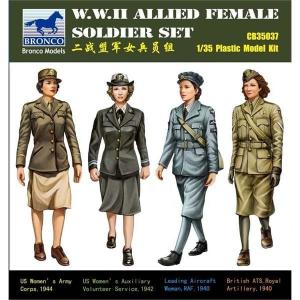 1:35 WWII Allied Female Soldier Set(4fig
