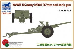 1:35 WWII US Army M3A1 37mm AT Gun