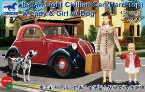 1:35 Italian Light Civilian Car (Hard Top) w/Lady & Girl