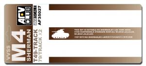 1:35 M4 T49 SHERMAN TRACKS (SOFT RUBBER)