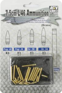 1:35 7,5 cm KwK L/46 AMMO (BRASS)