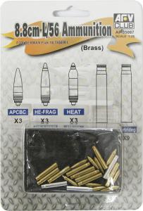 1:35 GERMAN 8.8cm/L56 AMMO SET