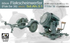 1:35 SW-36 / 60 cm SEARCHLIGHT w/SDANH 51 TRAILER