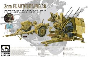 1:35 2cm Flakvierling 38 with trailer