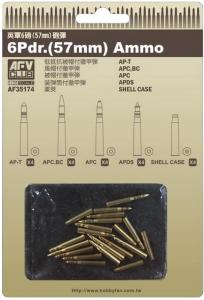 1:35 6 Pdr ammo (57mm) 20 assorted pcs.
