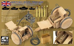 1:35 WW2 British Rota trailer With 2 Pdr Ammo set
