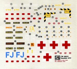 1:35 decal for Swedish Strv 14/Ikv91