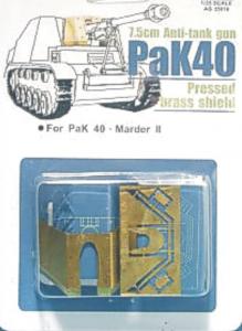 1:35 BRASS SHIELD for PAK40 / Marder II