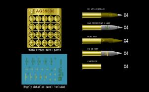 1:35 U.S. 105mm Howitzer ammo set