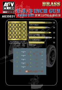 1:35 3 inch gun ammo brass set